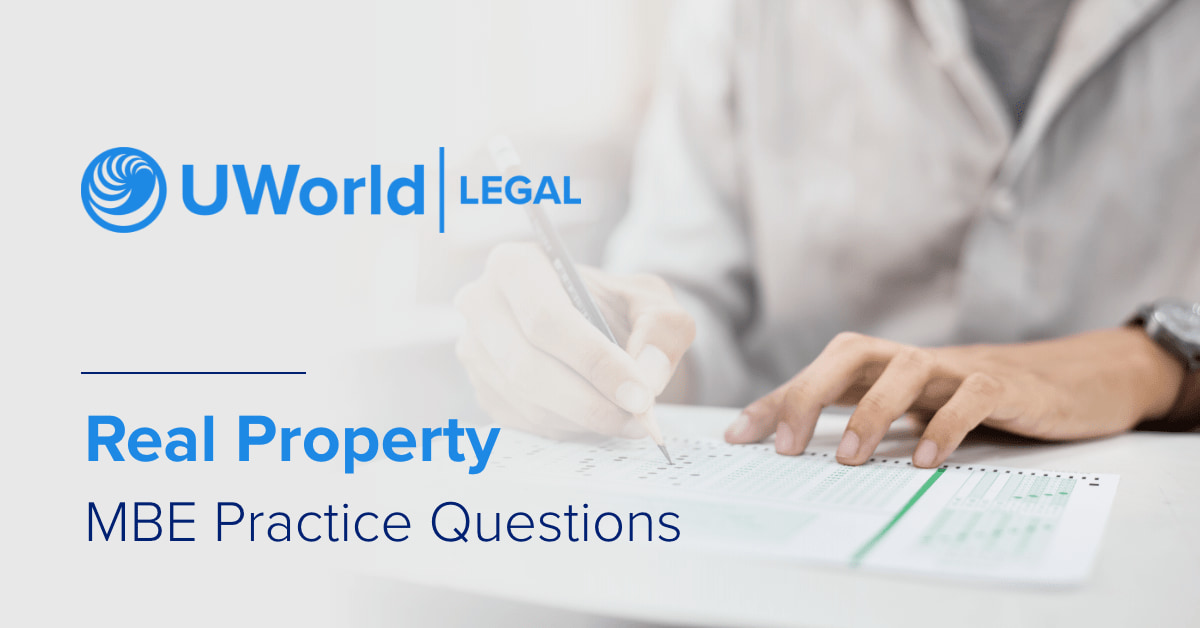 Real property MBE questions