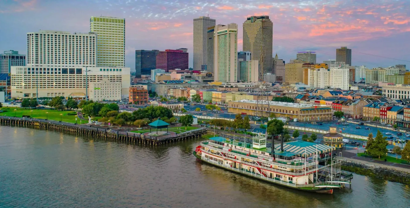 New Orleans Downtown - Home to Louisiana Bar Exam.