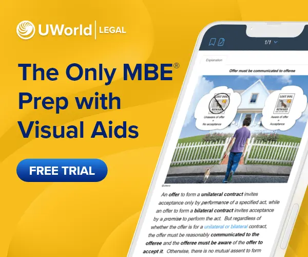 Click here to retain 50% more MBE content with UWorld's industry-leading visual aids.